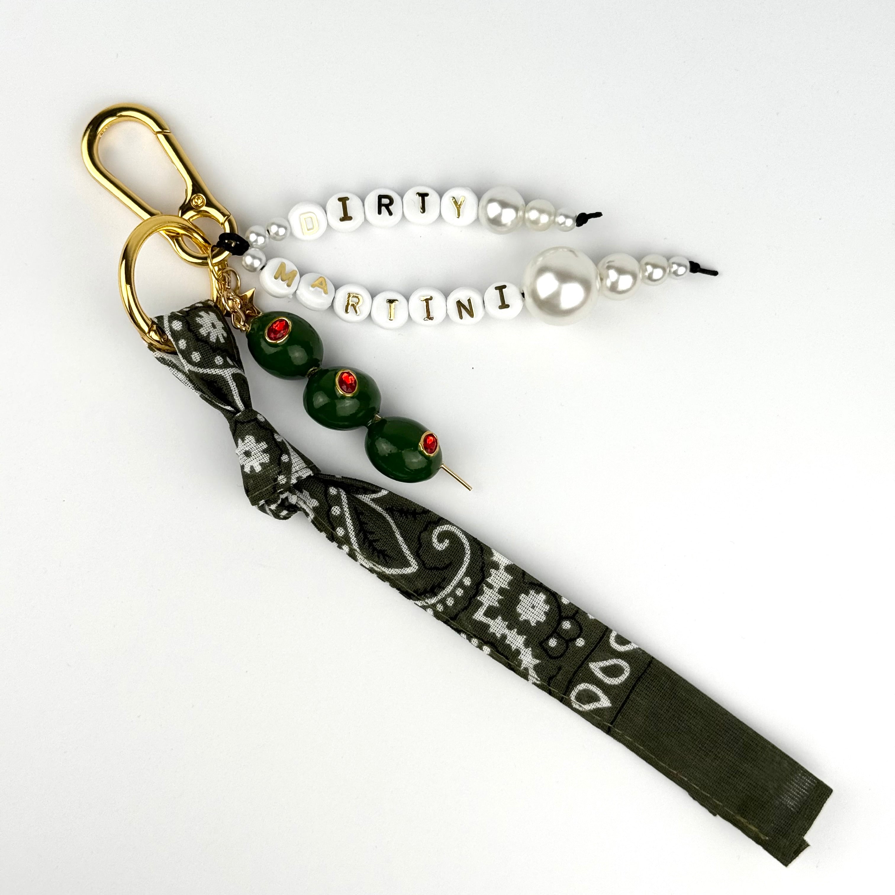 ‘DIRTY MARTINI’ BAG CHARM BY BOOM BESPOKE