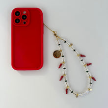 Load image into Gallery viewer, ‘SPICY’ CHILLI CRYSTAL BOOM BESPOKE PHONE BEADS