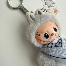 Load image into Gallery viewer, ‘CUSTOM TEXT’ ‘C’ PIN FOR LOVE (MINI) BOOM BESPOKE LABUBU NEUTRAL PACK