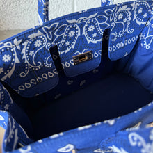 Load image into Gallery viewer, ‘PETROL’ SMALL BANDANA BAG BY BOOM BESPOKE
