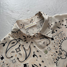 Load image into Gallery viewer, ‘COCONUT’ CREAM BANDANA SILK SHIRT CO-ORD