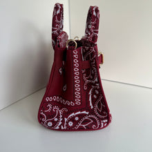 Load image into Gallery viewer, ‘MERLOT’ SMALL BANDANA BAG BY BOOM BESPOKE
