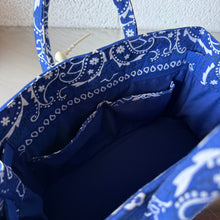 Load image into Gallery viewer, ‘PETROL’ SMALL BANDANA BAG BY BOOM BESPOKE