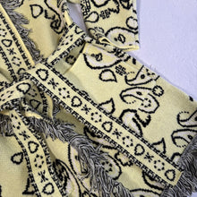 Load image into Gallery viewer, ‘BUTTER’ BANDANA KNIT BELTED LONGLINE CARDIGAN
