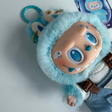 Load image into Gallery viewer, ‘DENIM DUNGAREES’ HOPE BIG ENERGY BOOM BESPOKE LABUBU