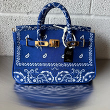 Load image into Gallery viewer, ‘PETROL’ SMALL BANDANA BAG BY BOOM BESPOKE