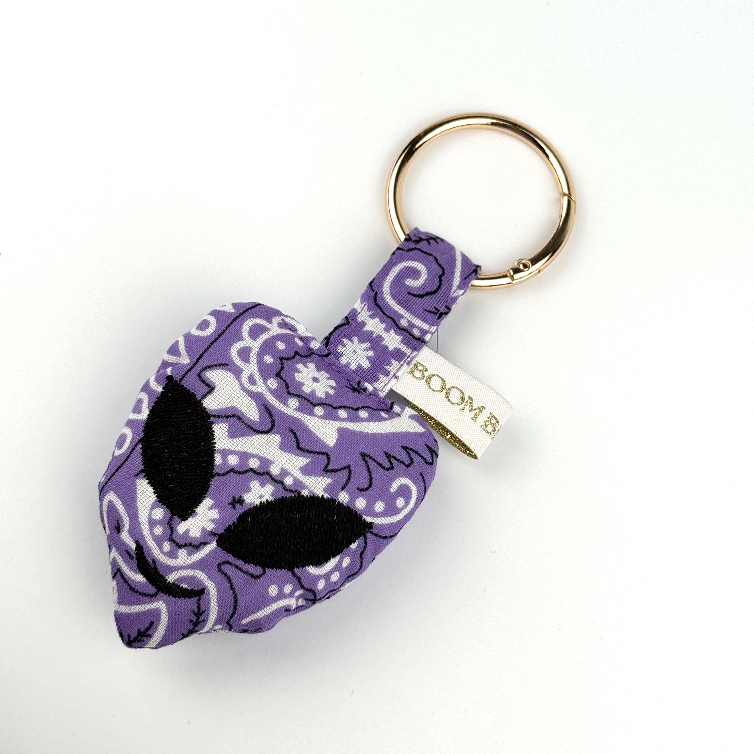 ‘NOT FROM AROUND HERE’ LILAC BOOM PUFFY BANDANA ALIEN BAG CHARM