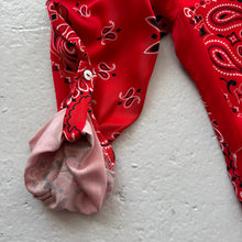 Load image into Gallery viewer, ‘CHERRY’ RED BANDANA SILK MAXI SHIRT DRESS