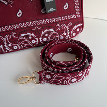 Load image into Gallery viewer, ‘MERLOT’ SMALL BANDANA BAG BY BOOM BESPOKE