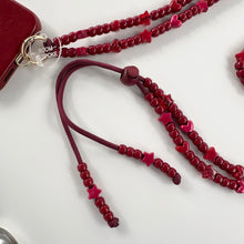 Load image into Gallery viewer, ‘BORDEAUX OR BURGUNDY?’ ADJUSTABLE CROSSBODY PHONE STRAP