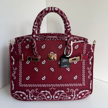 Load image into Gallery viewer, ‘MERLOT’ BANDANA BAG BY BOOM BESPOKE
