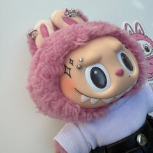 Load image into Gallery viewer, ‘LEATHERS’ LYCHEE BERRY BOOM BESPOKE LABUBU