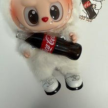 Load image into Gallery viewer, ‘SNOWFLAKE’ SURPRISE SHAKE COCA COLA CUSTOM LABUBU BY BOOM BESPOKE