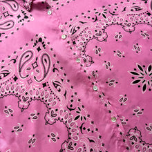 Load image into Gallery viewer, ‘FLAMINGO’ PINK BANDANA SILK SHIRT CO-ORD