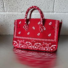 Load image into Gallery viewer, ‘CHERRY’ SMALL BANDANA BAG BY BOOM BESPOKE