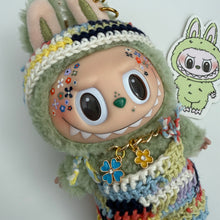 Load image into Gallery viewer, ‘FLOWER POWER’ GREEN GRAPE BOOM BESPOKE LABUBU