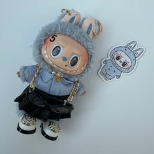 Load image into Gallery viewer, ‘GLASSES & SKIRT’ SEA SALT COCONUT BOOM BESPOKE LABUBU