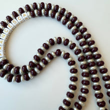 Load image into Gallery viewer, ‘BURGUNDY BERRY PEARLS’ ADJUSTABLE CROSSBODY PHONE STRAP