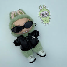 Load image into Gallery viewer, ‘LEATHER JACKET’ GREEN GRAPE BOOM BESPOKE LABUBU