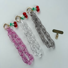 Load image into Gallery viewer, ‘CHERRY MARASCHINO’ BOOM BESPOKE PHONE CHAIN CHARM