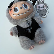 Load image into Gallery viewer, ‘BLACK SNORKEL’ SESAME BEAN BOOM BESPOKE LABUBU