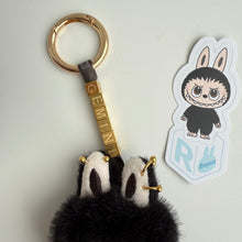 Load image into Gallery viewer, ‘CUSTOM TEXT’ ‘R’ PIN FOR LOVE (MINI) BOOM BESPOKE LABUBU NEUTRAL PACK