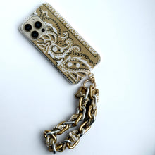 Load image into Gallery viewer, BEIGE BANDANA JELLY PHONE CHAIN