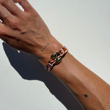 Load image into Gallery viewer, ‘CARAMEL’ TAN BANDANA WRAP BRACELET BY BOOM BESPOKE