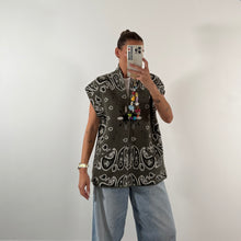Load image into Gallery viewer, PREORDER ‘OLIVE’ BANDANA KNIT GILET