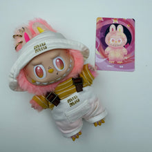 Load image into Gallery viewer, ‘WHITE DUNGAREES’ LOYALTY BOOM BESPOKE LABUBU