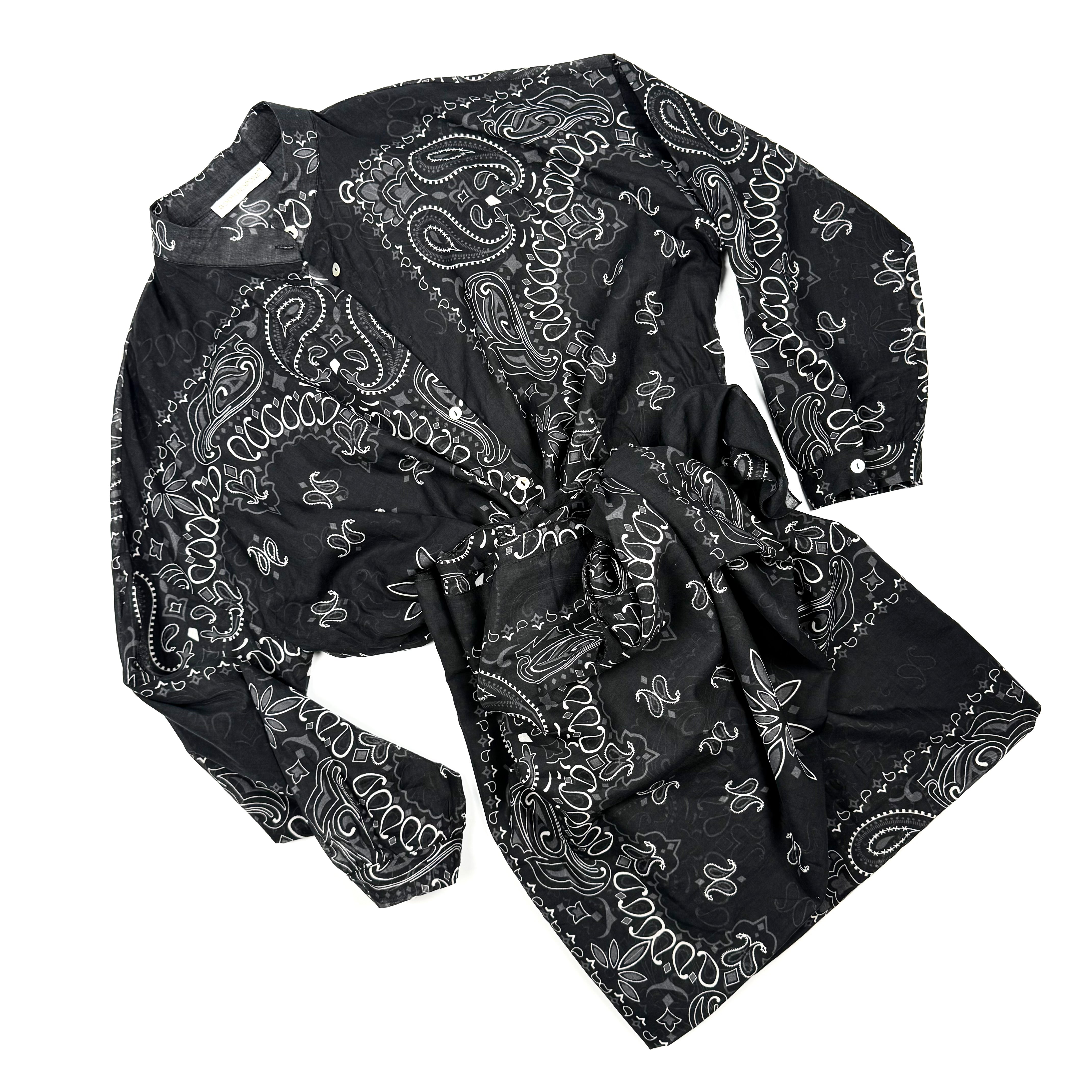 'CAFÈ NOIR' BLACK BANDANA MULTIWAY COTTON SET