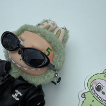 Load image into Gallery viewer, ‘LEATHER JACKET’ GREEN GRAPE BOOM BESPOKE LABUBU