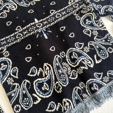 Load image into Gallery viewer, PREORDER‘MIDNIGHT’ BANDANA KNIT BELTED LONGLINE CARDIGAN