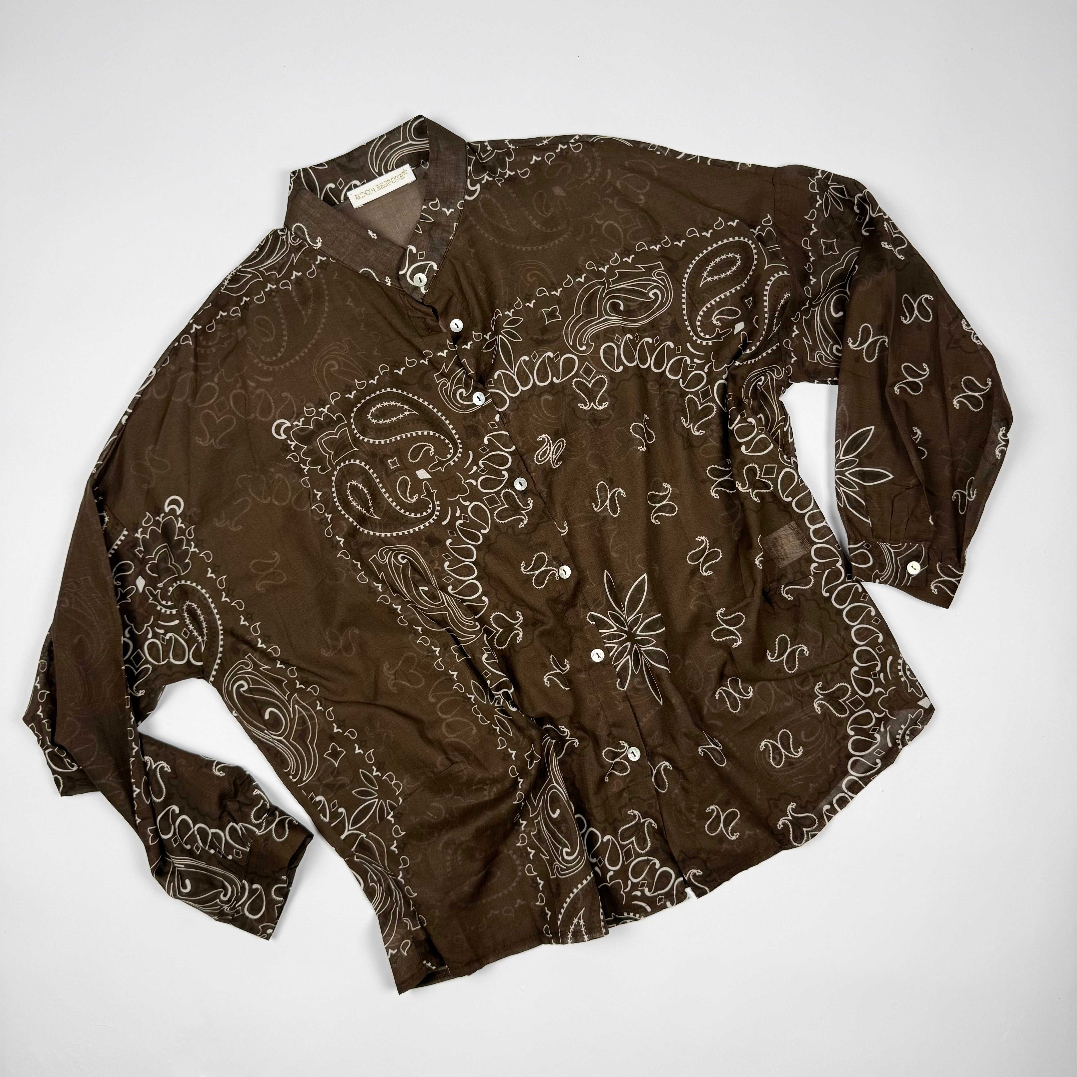 'ESPRESSO' BROWN BANDANA MULTIWAY COTTON SET