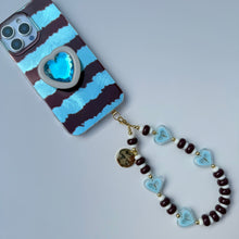 Load image into Gallery viewer, CREAM ‘BURGUNDY BREEZE’ BOOM BESPOKE PHONE BEADS