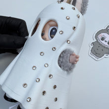 Load image into Gallery viewer, ‘SWAROVSKI GHOST’ SESAME BEAN BOOM BESPOKE LABUBU