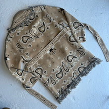 Load image into Gallery viewer, ‘LATTE’ BANDANA KNIT BELTED LONGLINE CARDIGAN