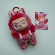 Load image into Gallery viewer, ‘HEART DUNGAREES’ LOVE BIG ENERGY BOOM BESPOKE LABUBU