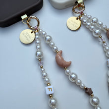 Load image into Gallery viewer, ‘CROISSANT’ PEARL BOOM BESPOKE PHONE BEADS