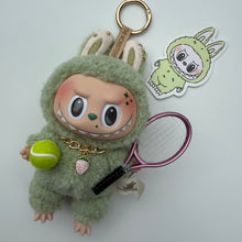 Load image into Gallery viewer, ‘PINK WIMBLEDON’ GREEN GRAPE BOOM BESPOKE LABUBU