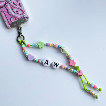 Load image into Gallery viewer, ‘SPRING’ CHUNKY PASTEL ADJUSTABLE PHONE BEADS WRISTLET