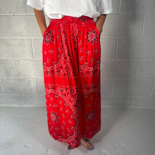 Load image into Gallery viewer, ‘CHERRY’ RED BANDANA SILK SKIRT CO-ORD