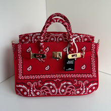 Load image into Gallery viewer, ‘CHERRY’ SMALL BANDANA BAG BY BOOM BESPOKE