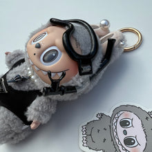 Load image into Gallery viewer, ‘BLACK SNORKEL’ SESAME BEAN BOOM BESPOKE LABUBU