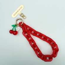 Load image into Gallery viewer, ‘CHERRY MARASCHINO’ BOOM BESPOKE PHONE CHAIN CHARM