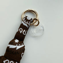 Load image into Gallery viewer, ‘GINGERBREAD MAN’ PUFFY BOOM BANDANA BAG CHARM