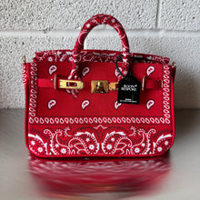 Load image into Gallery viewer, ‘CHERRY’ SMALL BANDANA BAG BY BOOM BESPOKE