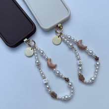 Load image into Gallery viewer, ‘CROISSANT’ PEARL BOOM BESPOKE PHONE BEADS