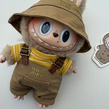 Load image into Gallery viewer, ‘DUNGAREES’ TOFFEE BOOM BESPOKE LABUBU