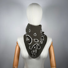 Load image into Gallery viewer, PREORDER ‘OLIVE’ BANDANA KNIT TRIANGLE SCARF